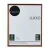 Ramka na zdjęcia Lukko 40 x 50 cm złoty orzech drewniana Inspire