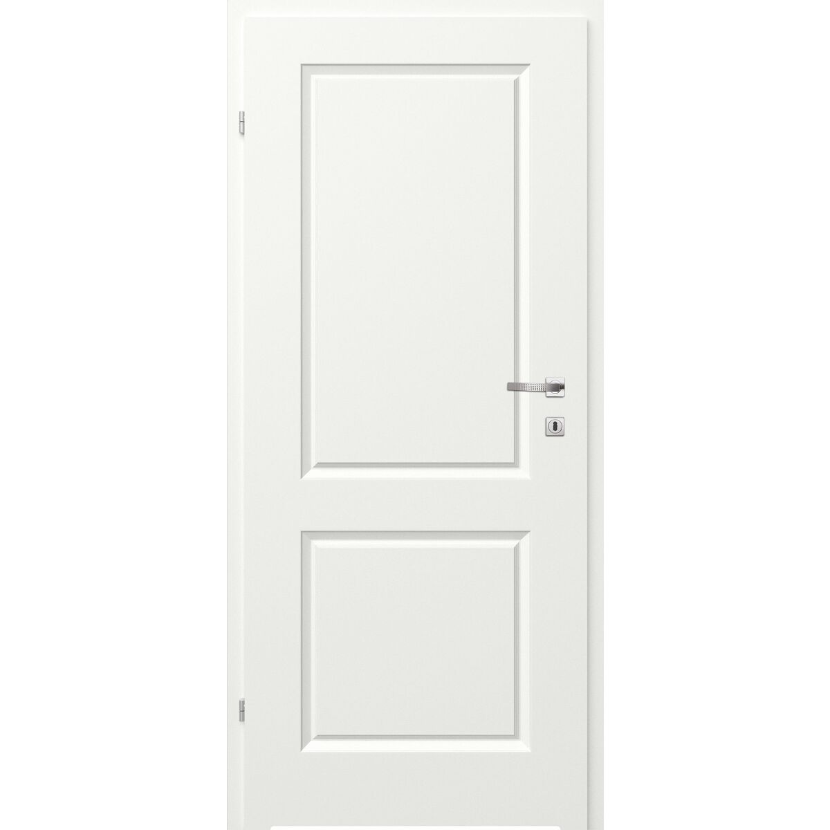 Drzwi wewnętrzne łazienkowe pełne z podcięciem wentylacyjnym Morano II Białe 70 Lewe Classen
