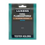 Tester farby Luxens Plamoodporna do kuchni i łazienki Black 25 ml
