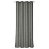 Zasłona gotowa BLUEBERRY kolor Czarny 140 x 260 cm Kółka 125 g/m² INSPIRE