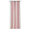 Zasłona gotowa STRIPE kolor Czerwony 140 x 250 cm Kółka 220 g/m² INSPIRE