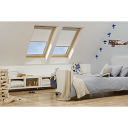 Roleta zaciemniająca do okna dachowego DUR M6A 4212 Granatowa 78 x 118 cm Contrio
