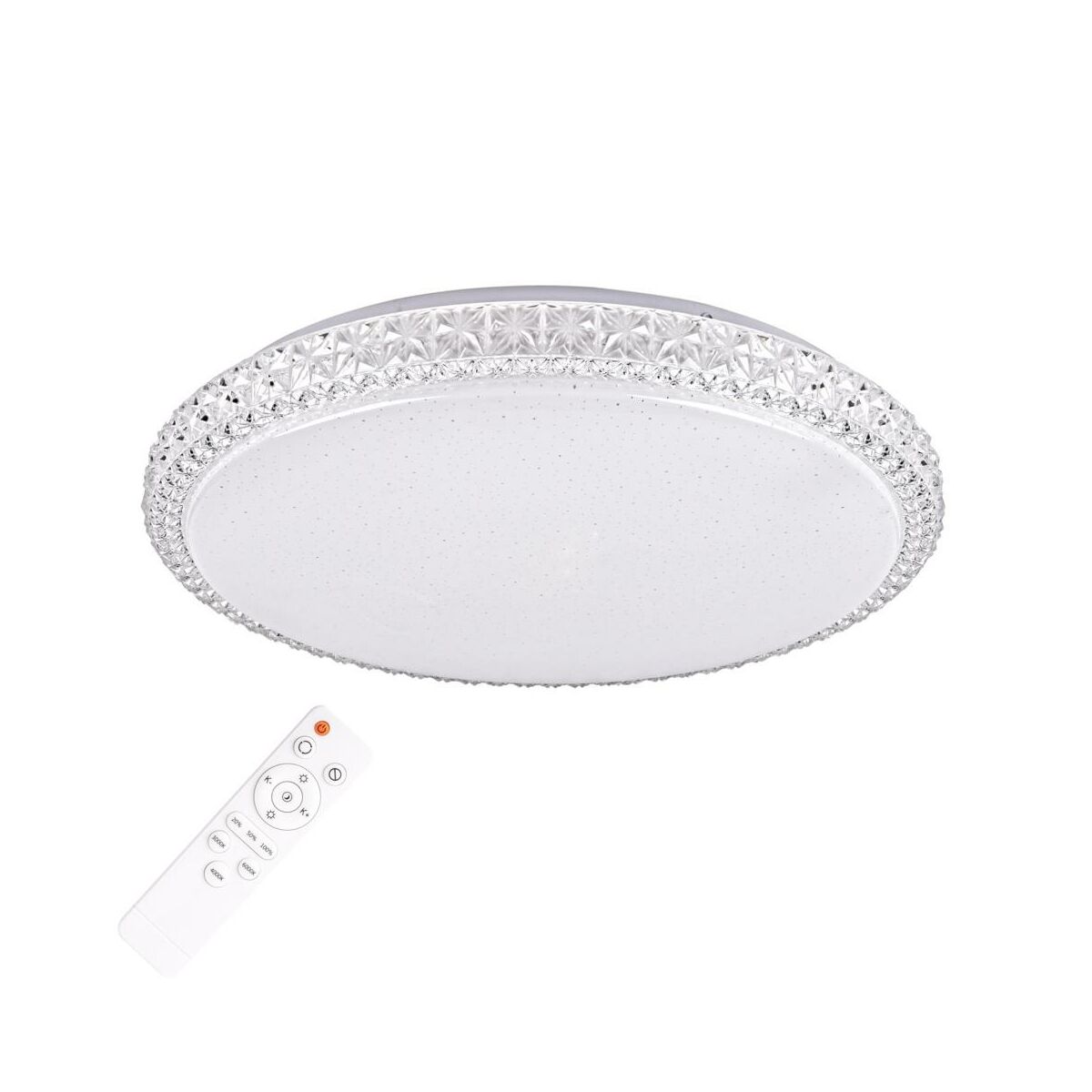 Plafon Irina z pilotem 50 cm biały 7500 lm LED Polux