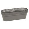 Skrzynka balkonowa 50 x 19.5 cm plastikowa antracytowa ROSA LAMELA