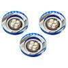 Zestaw opraw stropowych 3 szt. SS-23 niebieskie GU10 + LED CANDELLUX
