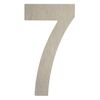 Cyfra 7 wys. 5 cm metalowa srebrna