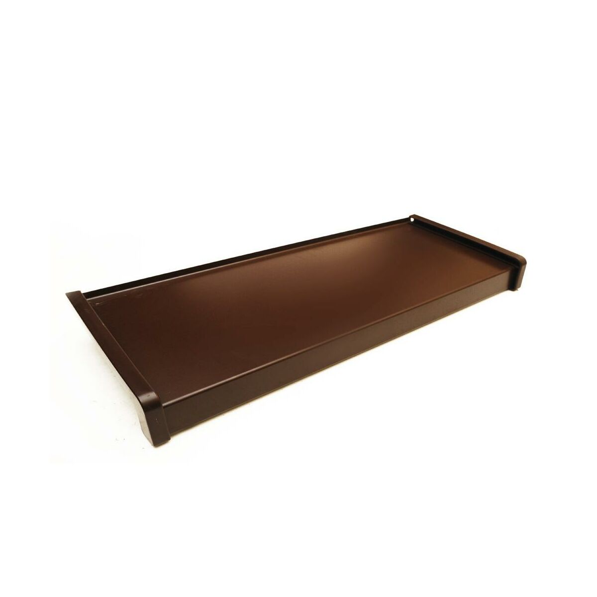 Parapet zewnętrzny stalowy brązowy 150x25x0.5 cm Domidor