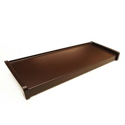 Parapet zewnętrzny stalowy brązowy 150x25x0.5 cm Domidor
