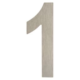Cyfra 1 wys.5 cm plastikowa srebrna