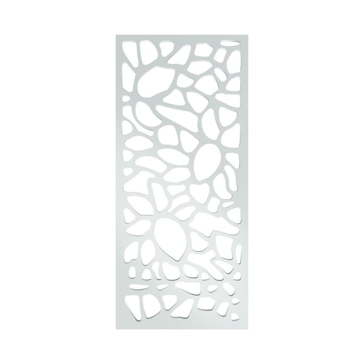 Panel ażurowy Otoczaki Biały  półmatowy 90 x 200 cm