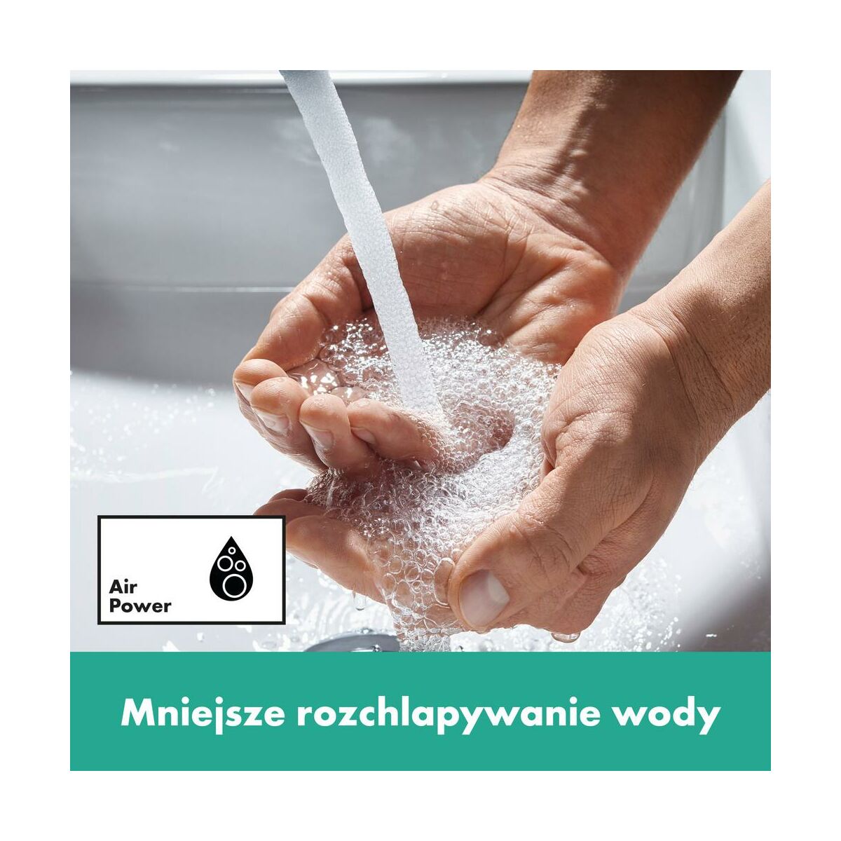 Bateria umywalkowa chrom Ecos L Hansgrohe