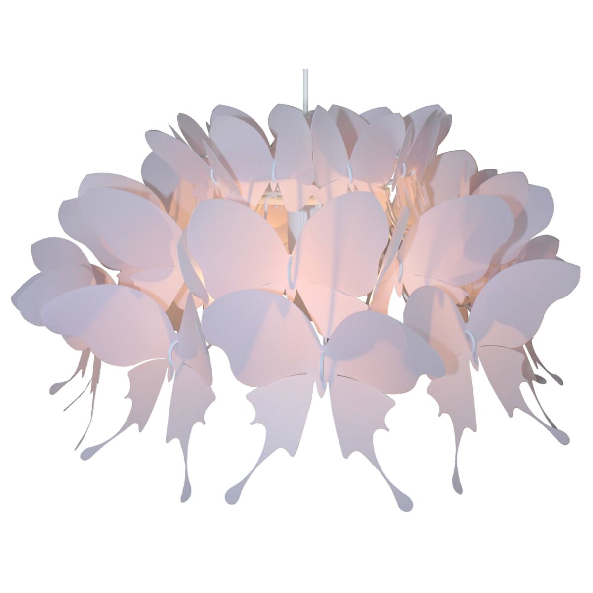 Lampa wisząca Farfalla różowa E27 Light Prestige