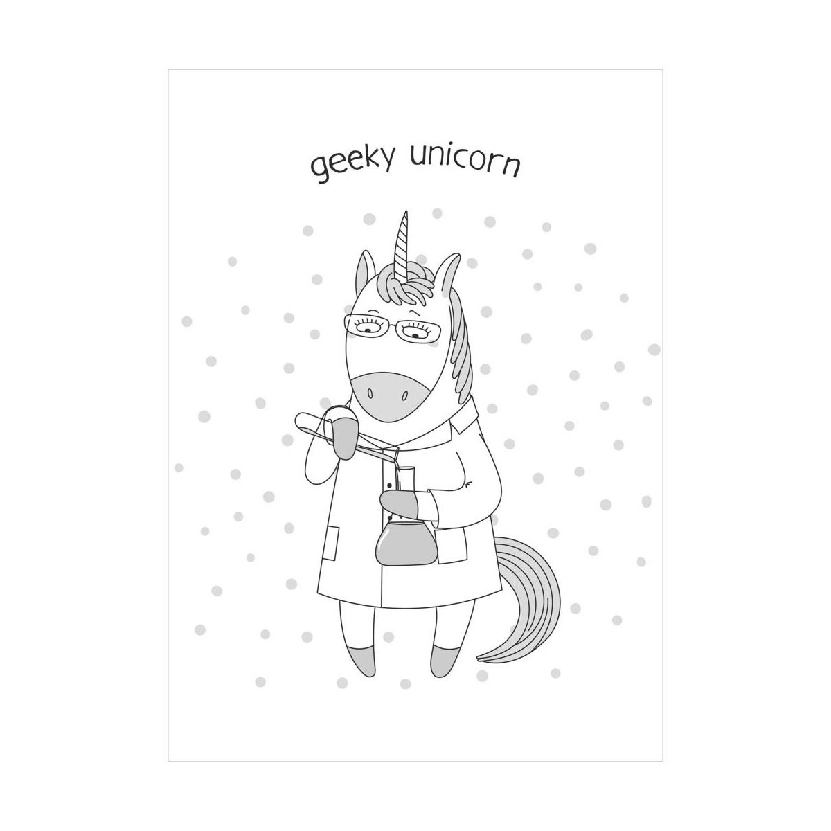 Kanwa Geeky Unicorn 50 x 70 cm