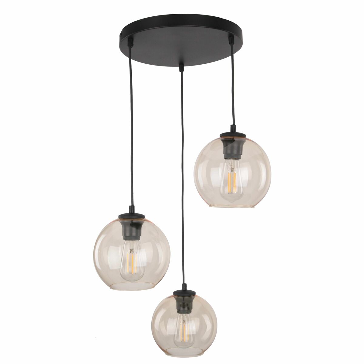 Lampa wisząca Venezia amber 3 x E27 Tk Lighting