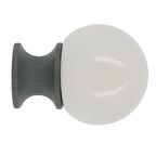 Końcówka do karnisza Ball Craql biała ceramiczna 28 mm Inspire
