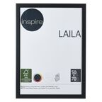 Ramka na zdjęcia Laila 50 x 70 cm czarna MDF Inspire