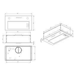 Okap podszafkowy WK-7 Micra 60 cm Akpo