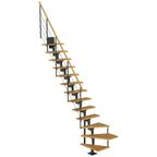 Schody modułowe zabiegowe Antracytowe Boston stopnie szerokość 70 cm Buk 13 sztuk Dolle