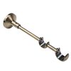Wspornik do karnisza 25/19 mm podwójny antyczny mosiądz 210 mm INSPIRE