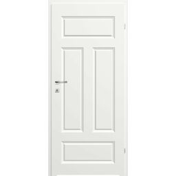 Drzwi wewnętrzne łazienkowe pełne z podcięciem wentylacyjnym Morano I Białe 60 Prawe Classen