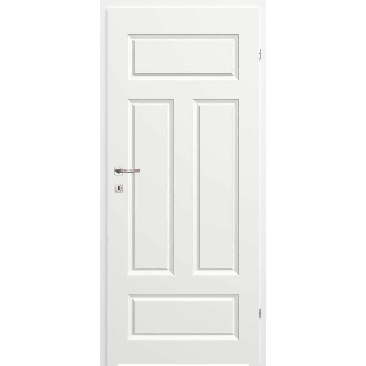 Drzwi wewnętrzne łazienkowe pełne z podcięciem wentylacyjnym Morano I Białe 70 Prawe Classen