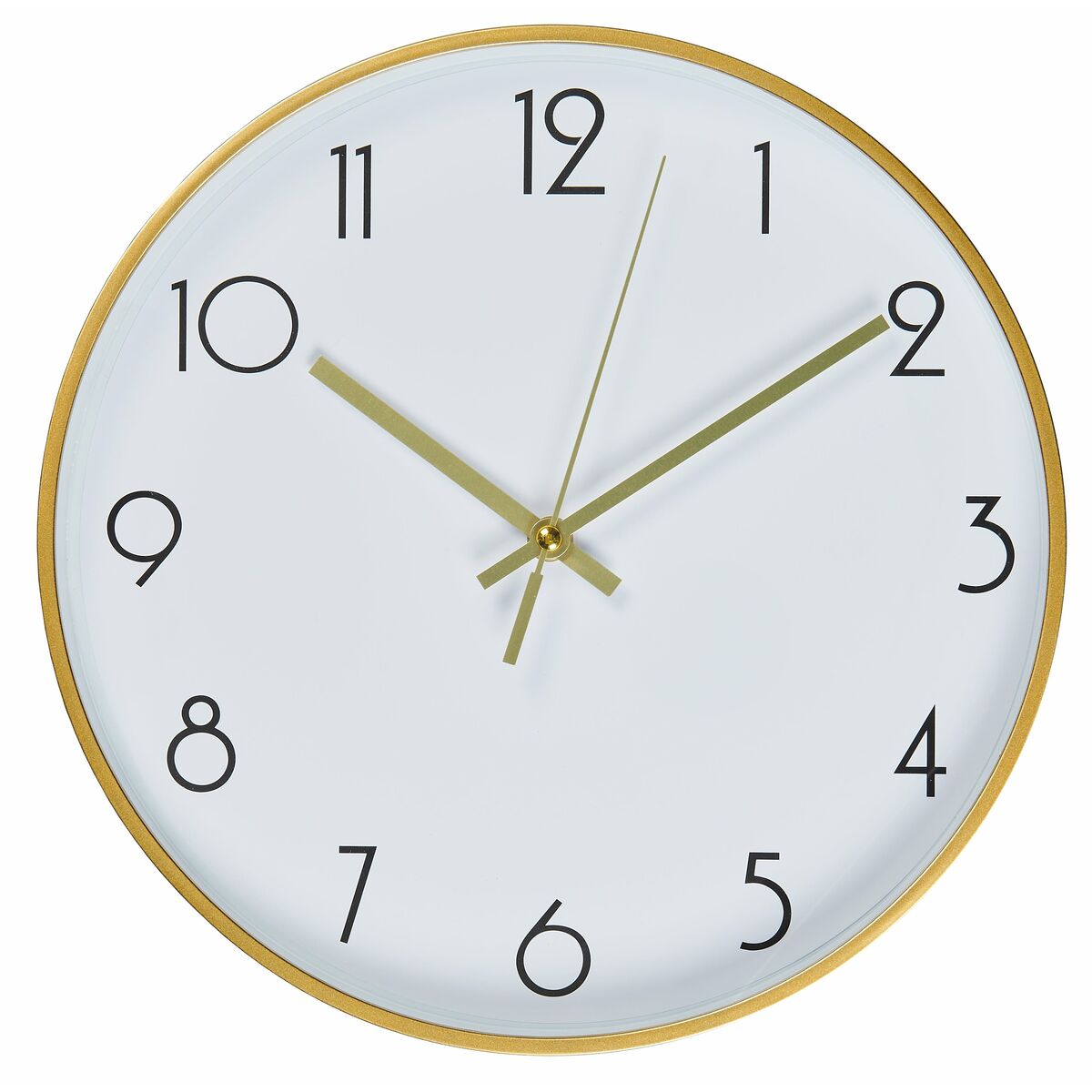 Zegar ścienny LZE-23 śr. 30 cm biało-złoty