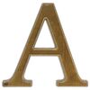 Litera /A/ 10,5CM BRĄZ TRANSPARENT ALUMINUM