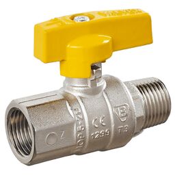 Zawór kulowy gazowy GW1/2" x GZ1/2" Z MOTYLKIEM VALVEX