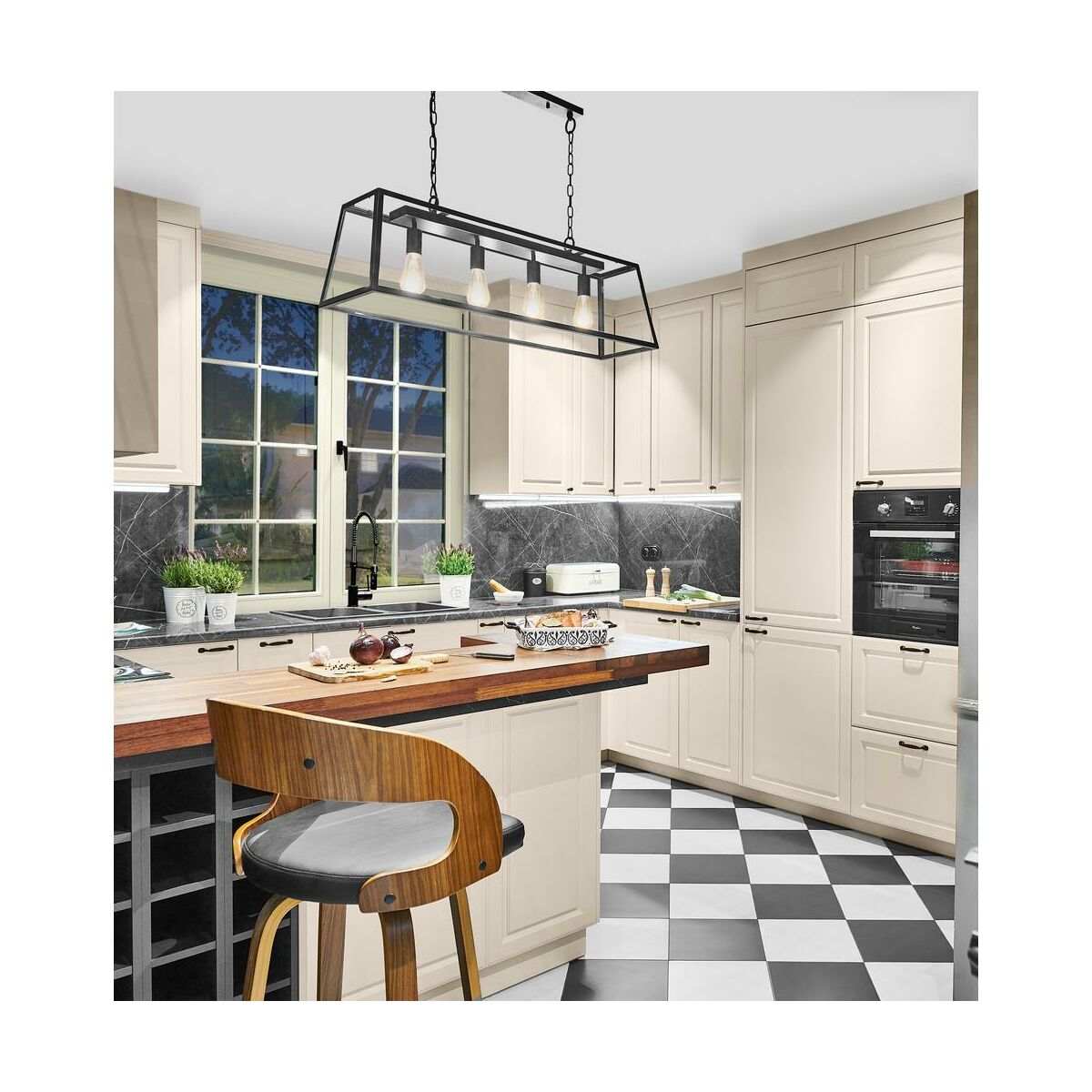 Panel kuchenny ścienny 120 x 305 cm marmur 735W Biuro Styl