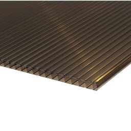 Poliwęglan komorowy 10 mm Brązowy light 200 x 105 mm Robelit