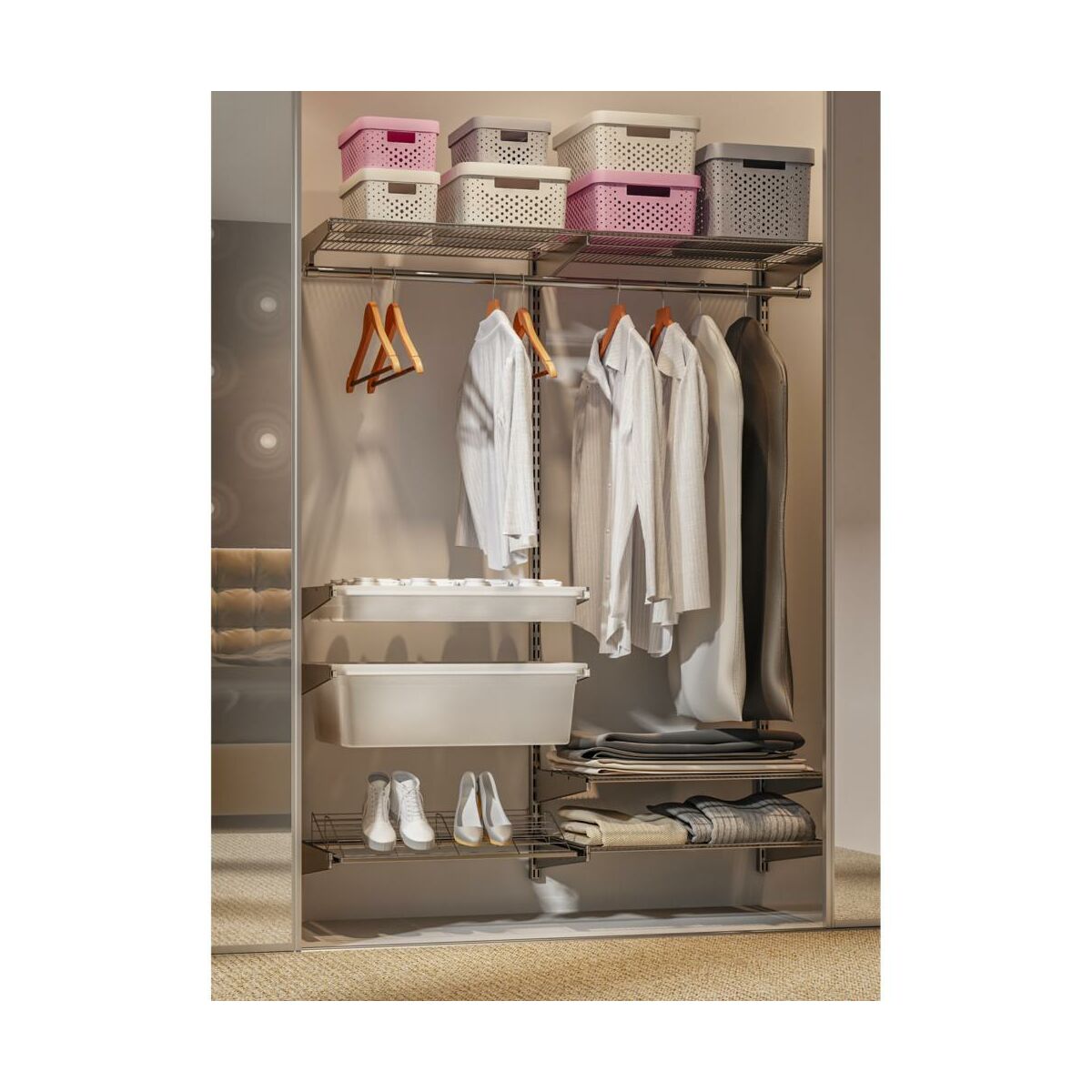 Pojemnik z pokrywą Infinity ażurowy 4.5 l 27 x 19 x 12 cm Curver