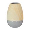 Wazon ceramiczny wys. 19 cm beżowo-szary