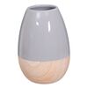Wazon ceramiczny wys. 19 cm szaro-beżowy