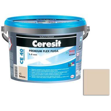 Fuga cementowa wodoodporna CE40 43 beżowy 2 kg Ceresit