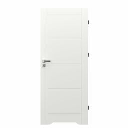 Drzwi wewnętrzne łazienkowe z podcięciem wentylacyjnym Trim W 70 Prawe Białe