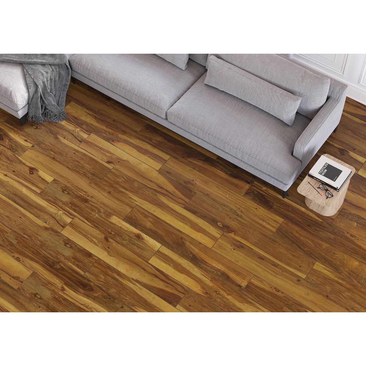 Gres szkliwiony Kraftwood Beż 19.3 X 120.2 Artens