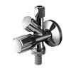 Zawór kątowy kombinowany 1/2"-3/8"-3/4" SCHELL COMFORT z ASAG