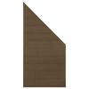 Płot kompozytowy skośny WPC CIEMNY BRĄZ 86.5x173 cm WINFLOOR